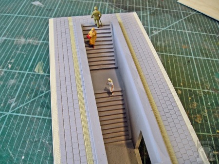 Treppenaufgang/-abgang für Bahnsteigunterführungen