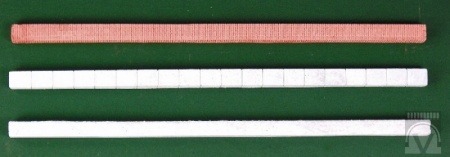 Decksteinreihe, Haustein, weißes Material, alte Version