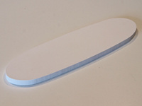 Pfeilerschicht zur Erhöhung der Werrabrücke, weißes Material