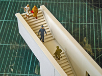 Treppenaufgang/-abgang fr Bahnsteigunterfhrungen
