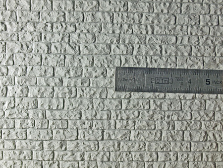 Bauplatte Hausteinmauerwerk, weies Material, Mastab 1:45