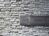ETERNO-Bauplatte Bruchsteinmauerwerk, weies Material, H0